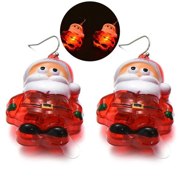 

party decoration s christmas earrings creative fashion lady light up dangle funny gift for ladies girls accessories