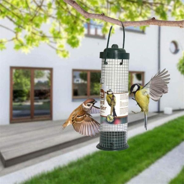 

hanging bird feeder automatic lazy outdoor 2 * observe wild birds cages