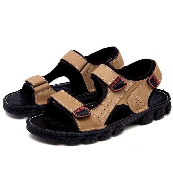 

sandals sport da sandalias heren classic verano sandali man deportivas sandles romanas male zandalias ete leather sandale beach, Black