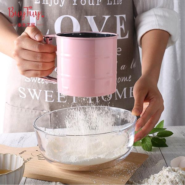 

automatic stainless steel surface screen flour sifter mechanical baking icing sugar shape bakeware pastry tools &