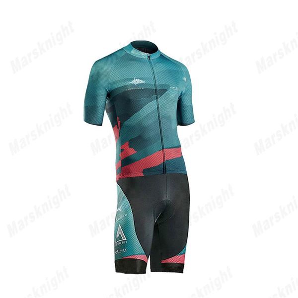 

men clothing 2021 fashion summer cycling jersey set breathable team racing sport bicycle ropa ciclismo hombre bib short sets, Black;blue