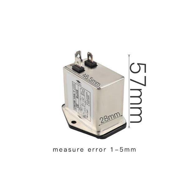 

smart home control 10a power emi filter canny well with rocker switch & socket connector ca