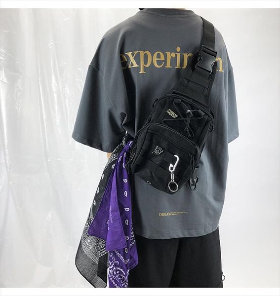 

tactical backpack shoulder men chest bags hop style streetwear bag pack designer cool crossbody for