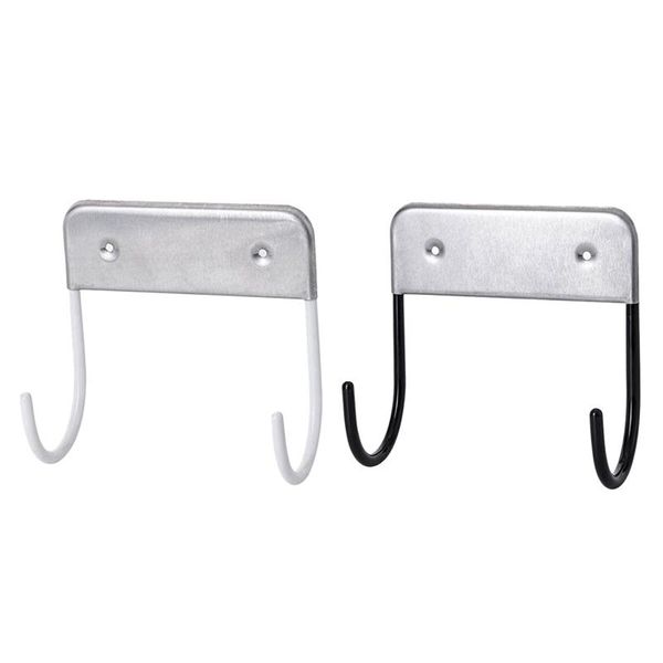 

hooks & rails wall mount ironing board holder and organizer, over the doorwhite hanger