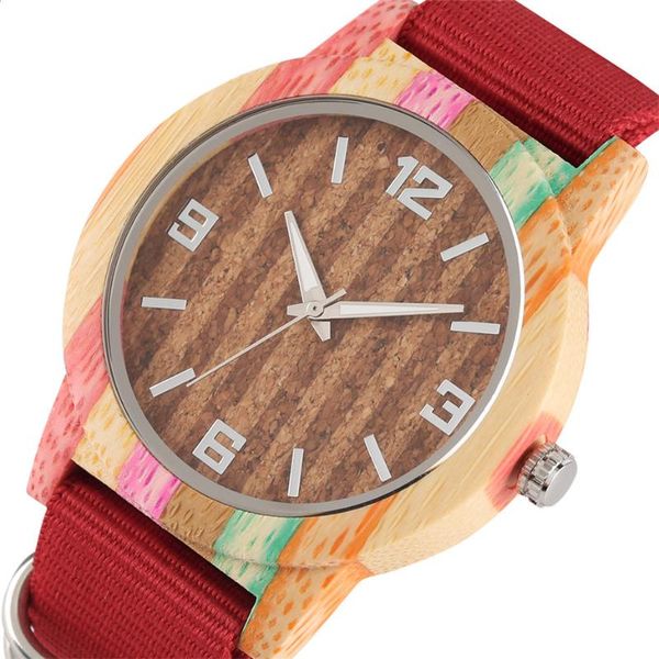 

wristwatches 2021 arrival wood watch lady quartz nylon band fashion women wooden wristwatch novel timepieces hour female gift reloj, Slivery;brown