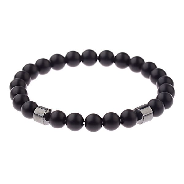 

classic tiger eye stone beads bracelet homme tibetan bracelet chakra black matte bracelets women jewelry gift