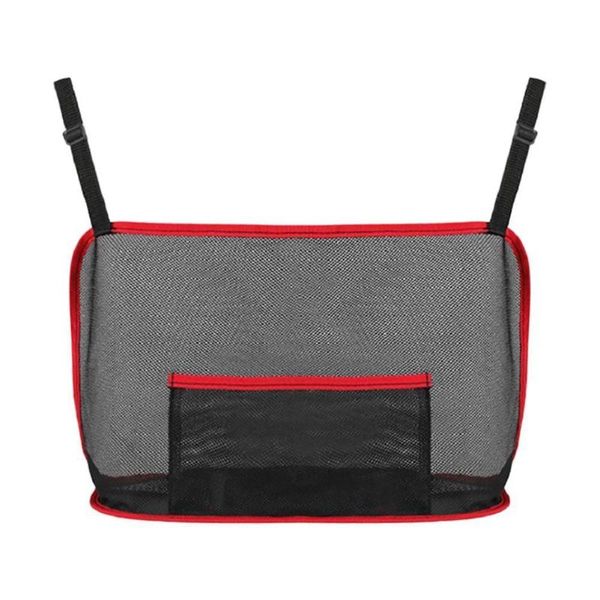 

car organizer net pocket bag holder between seats large capacity seat back universal side storage mesh luggage