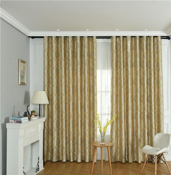 

curtain & drapes full shade curtains for living room bedroom cationic monochrome jacquard fabric balcony european style