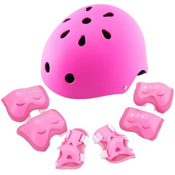 

tactical helmets kids cycling skating children bicycle bike helmet knee elbow guard pad child ourdoor sport safety protective gear 7pcs/set