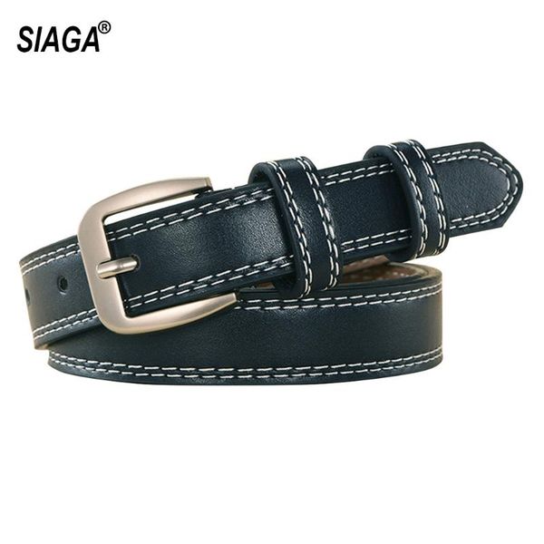 

belts designers ladie's fashion design women's faux blue pu leather waist buckle belt for women jeans 2021 fco169, Black;brown