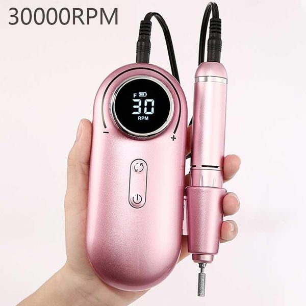 

nail drill machine rechargeable file hd display metal manicure art tools for salon1
