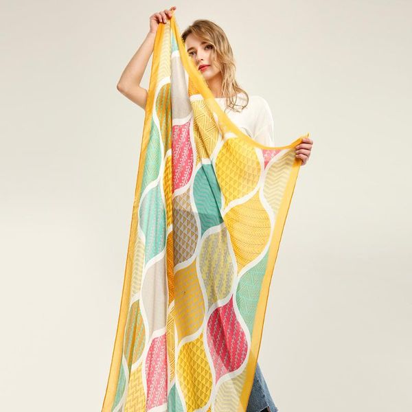 

fashion spring summer women scarf retro flower print shawls and wraps beach scarves foulard femme echarpe designer bandana hijab, Blue;gray