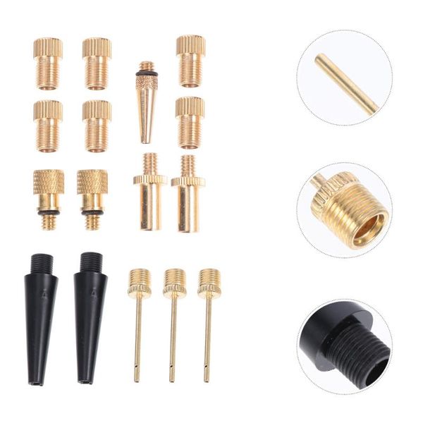 

bike pumps 16pcs/set tire adapter pump needle balloon nozzle inflation kit