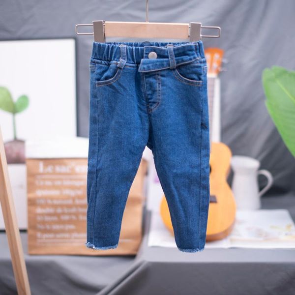 

jeans 2021 children's spring and autumn boys casual pants fashion, Blue