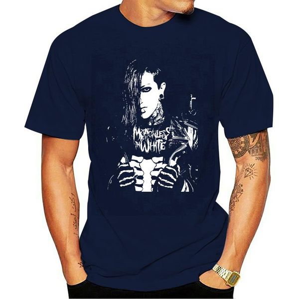 

funny t shirts men's motionless in white cerulli t-shirt black summer fashion style t-shirts, White;black
