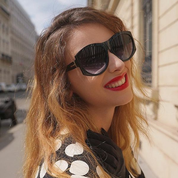 

sunglasses fashion big-frame t-shaped net celebrity with the same personality street shooting catwalk trend, White;black