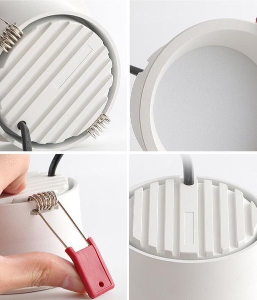 

downlights high power 5w 7w 10w 12w 15w 20w led downlight dimmable recessed ceiling lamps indoor lighting for home shop stores