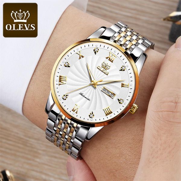 

stainless steel fashion business men wristwatch mechanical watch waterproof automatic watches relogio masculino wristwatche wristwatches, Slivery;brown