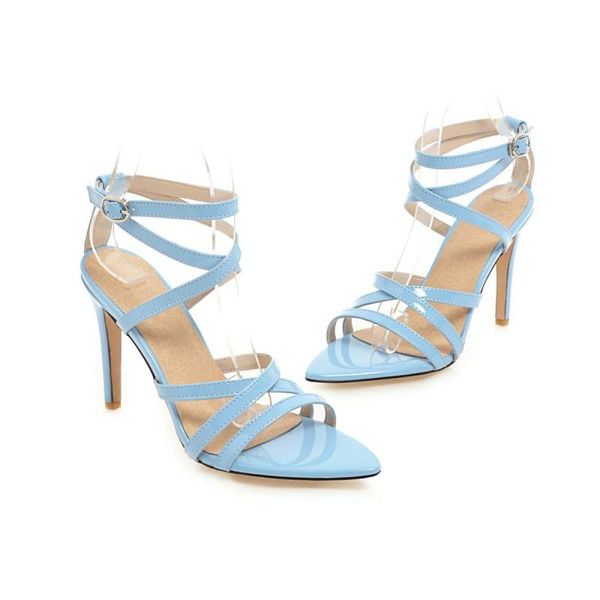 

big size fashionable high heels sandals women shoes woman summer ladies, Black