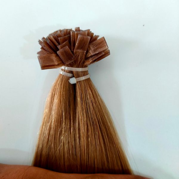 

super qaulity fusion flat tip hair extensions human 1 set 100strands 100g pre bonded hairextensions unprocessed straighthair dhl, Black