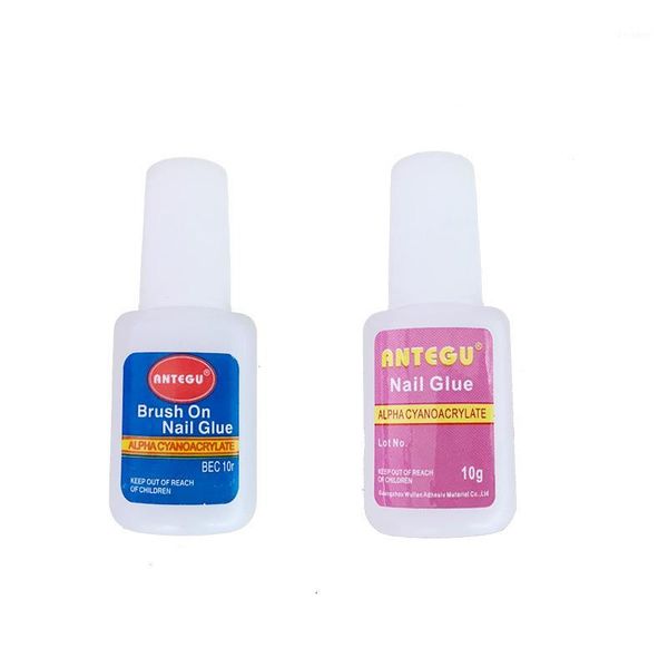 

glue manufacturers wholesale sticky nail ornament fake nails sheet finished product only red bottle 10g1, Red;gold