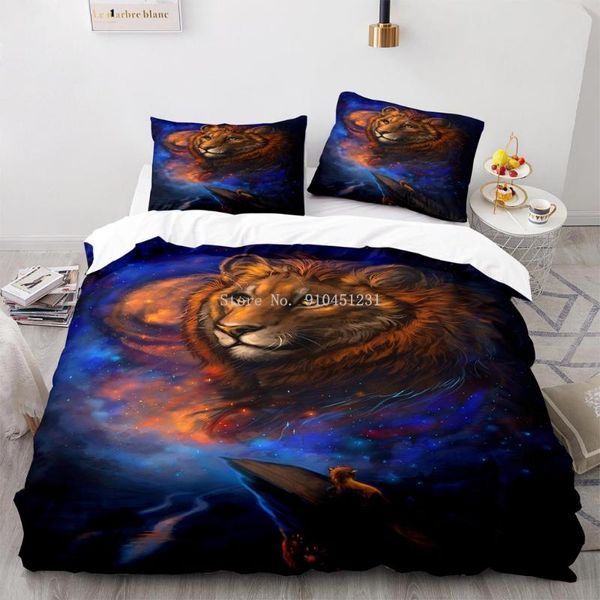 

bedding sets 3d anime lion king set home textiles duvet cover pillowcase  bedclothes kids boys teen bedroom decor