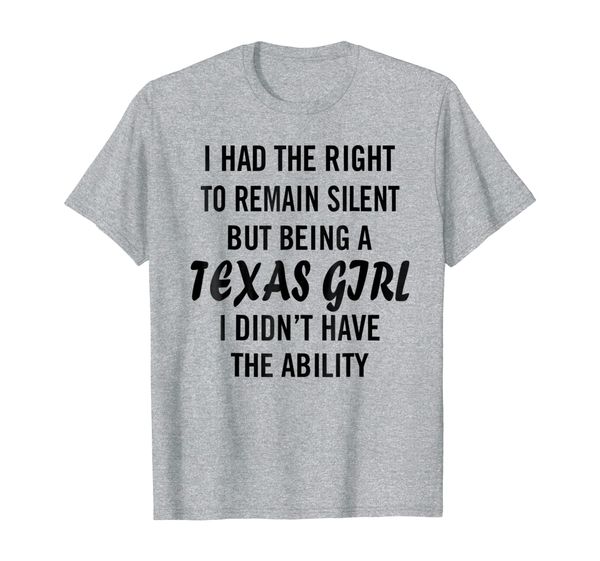 

i had the right to remain silent but being a texas girl, White;black