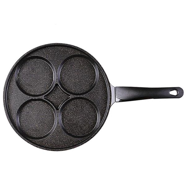 

pans marble nonstick cookware saute fry pan, 11inch 4 cup egg, black
