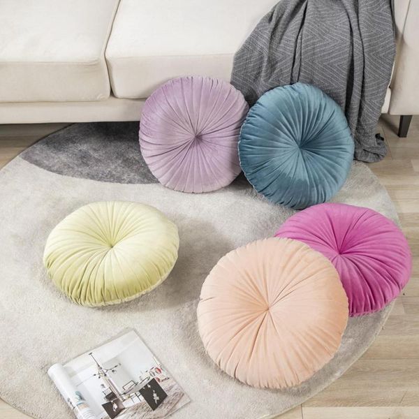 

cushion/decorative pillow round seat cushion velvet floor back sofa bed throw decorative for home chair car