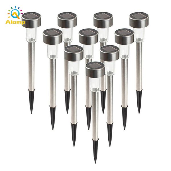 

outdoors led solar light outdoor rgb stainless steel lawn lamps street lighting luminaria for garden decoration powered path lights