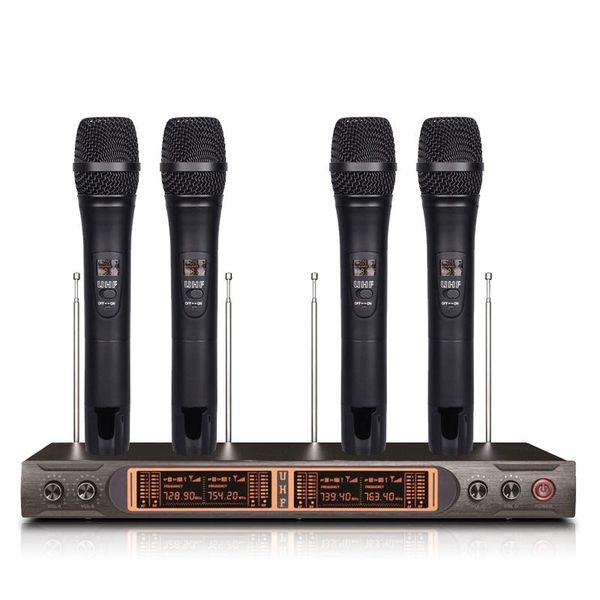 

four band loop wireless microphone ktv special hand sound cylinder microphones