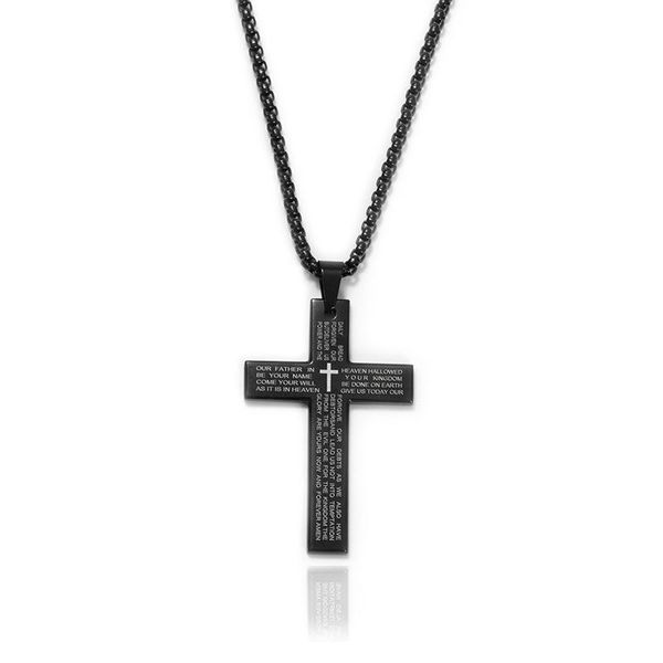 

charms cross necklace pendant jesus bible religious believer jewelry charm men and women, Bronze;silver