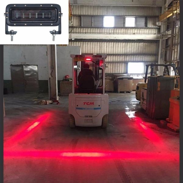 

[seven neon]led forklift safety light 30w red cree led warning work lamp warehouse fork truck security lighrt modules
