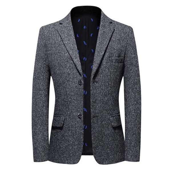 

men's suits & blazers blazer men brand jacket fashion slim casual coats single breasted solid color suit masculino business, White;black