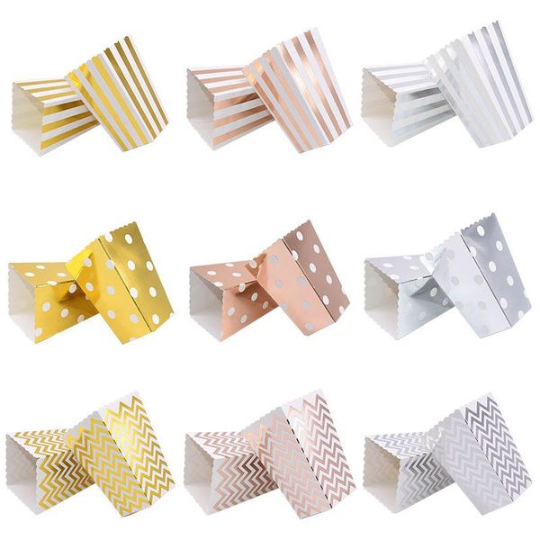 

gift wrap 12pcs paper popcorn box sanck candy boxes for kids happy birthday party decoration christmas home wedding supplies baby shower