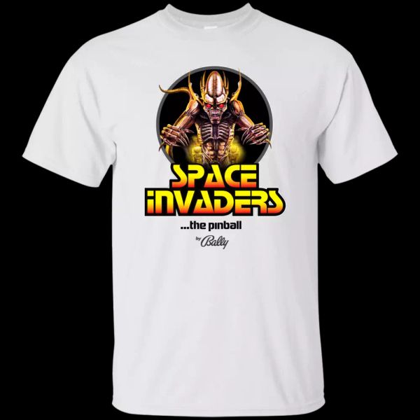 

space invaders, pinball, bally, arcade, retro, gaming, silverball, gottlieb, st, White;black