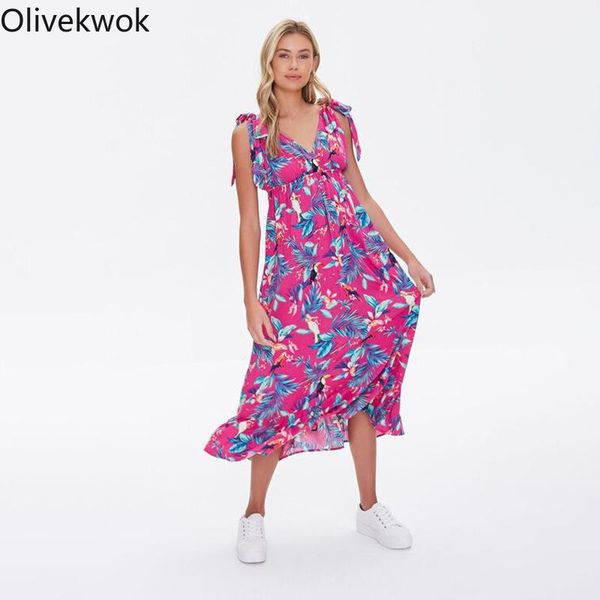 

casual dresses olivekwok french european and american retro v-neck high waist show thin temperament light mature style printed dress for wom, Black;gray