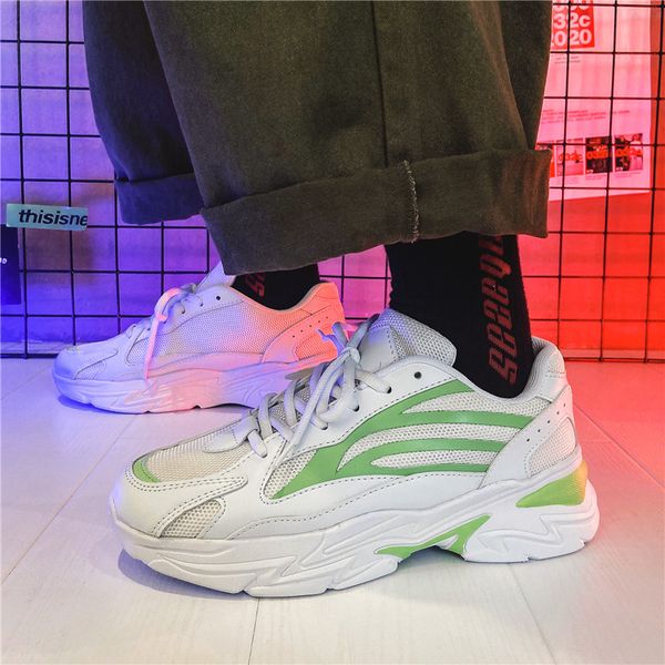 

2021 womens men running shoes students outdoor sports sneakers beige grey green size eur 39-44 code 73-c293