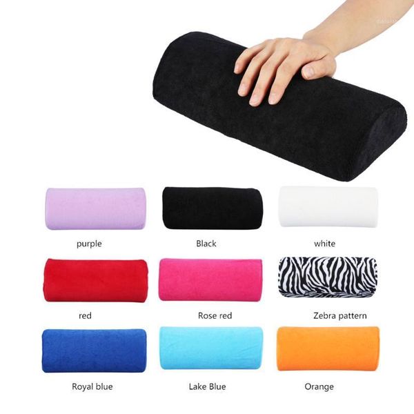 

colors soft hand palm rests washable cushion sponge pillow holder armrests nail art manicure equipment1, Silver