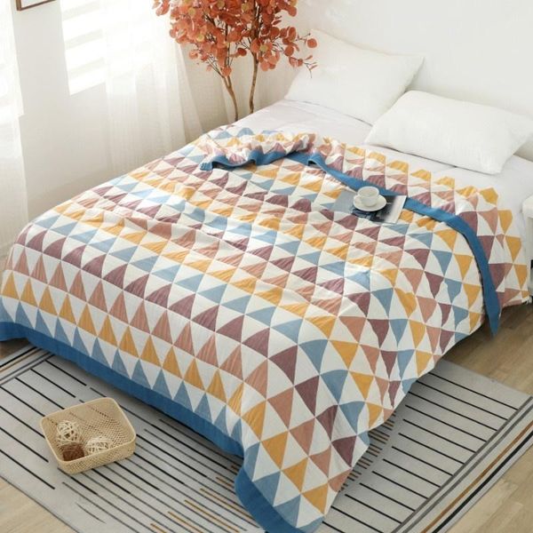 

comforters & sets japanese cotton toweling summer quilt bedspread soft quilted duvet blanket throw geometric coverlet bed covers