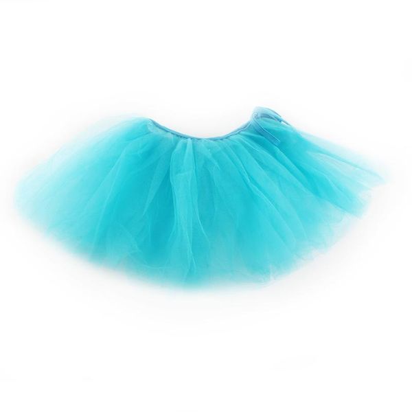 

skirts baby girls tulle ballet dance short cake ball gown skirt pure colors 2-7 years party, Blue