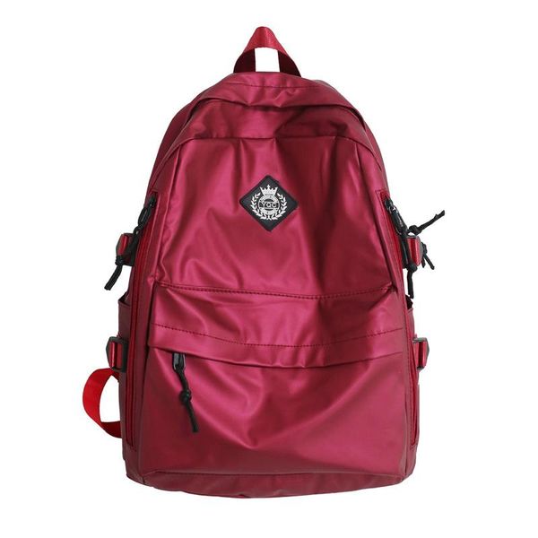 

backpack for girls large capacity women's bags female simple fashion casual vintage solid color waterproof travel men's