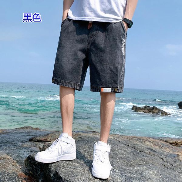 

men's shorts 2021 summer men jeans plus size fashion designers cotton slim, White;black