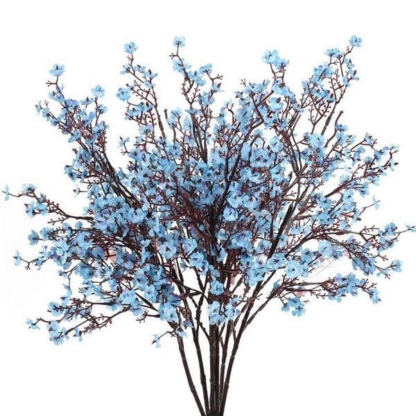 

artificial baby breath bundles gypsophila bouquets blue faux floral for farmhouse wedding home garden party diy decorative flowers & wreaths