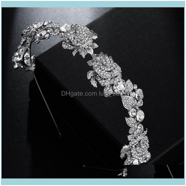 

barrettes jewelry jewelrycrystal flowers hairband belt bridal tiaras crown rhinestone diadem pageant veil tiara headband luxury wedding hair, Golden;silver