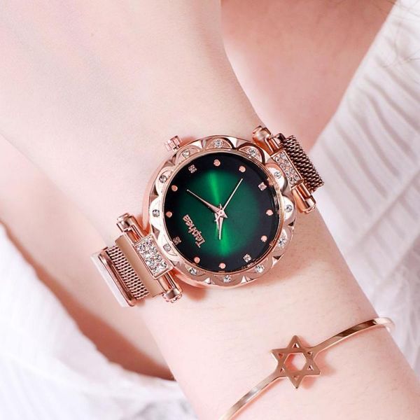 

wristwatches women bracelet fashion wristwatch for ladies diamond clock 2021 watch elegant watches girls relojes para mujer, Slivery;brown
