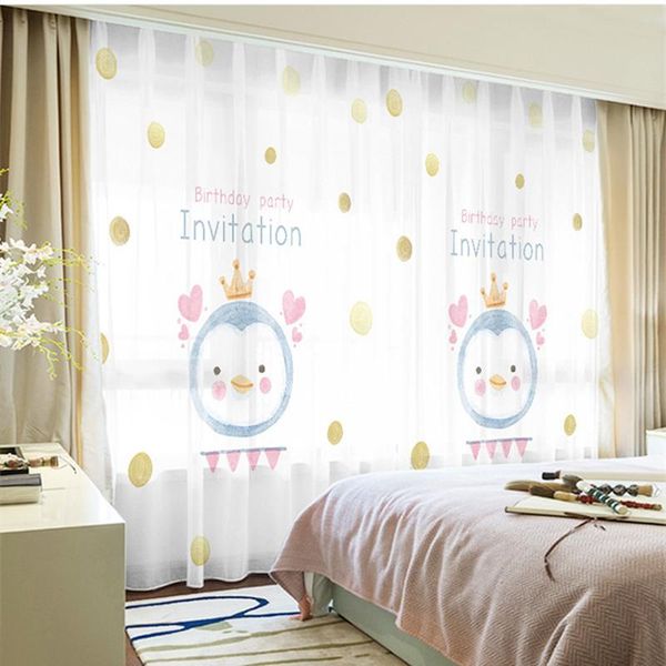 

curtain & drapes custom chiffon window drape for nursery kids children living room face dot khaki gray brown pink blue