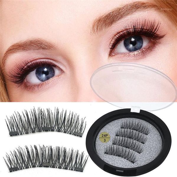 

pairs of 3 handmade magnet eyelashes natural magnetic mink eyelash tools makeup1