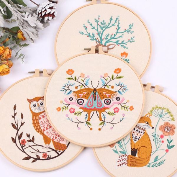 

other arts and crafts embroidery diy material kit deer set cute cartoon hanging painting home hand