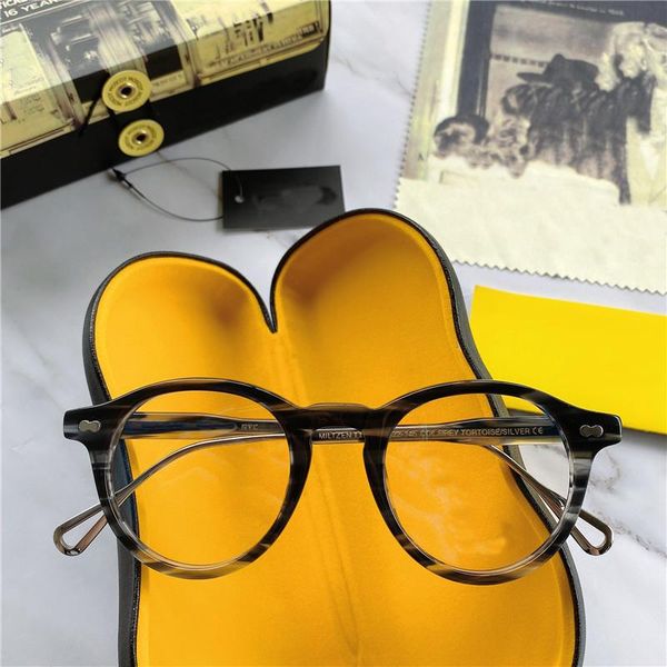 

fashion sunglasses frames acetate glasses frame men vintage eyeglasses women optical myopia prescription spectacles eyewear mil, Black